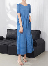 Truly Pleated Short Sleeve Dress